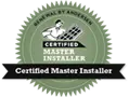 Certified Master Installer Seal